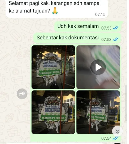 Pengiriman Papan Bunga Selamat Cempaka Bumijawa